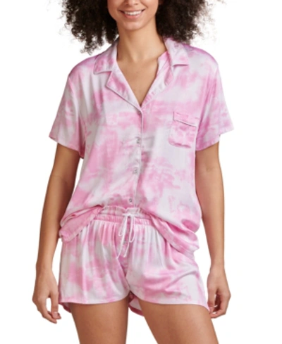 Splendid Women's Notch Collar Shortie Pajama Set, Online Only In Light Pink