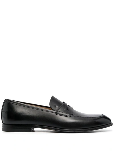 Bally Men's 62379800100 Black Leather Loafers