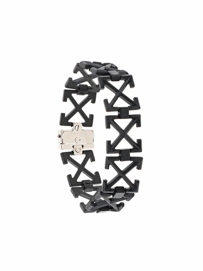 Off-white Men's Black Metal Bracelet