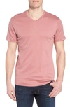 Robert Barakett Georgia Regular Fit V-neck T-shirt In Spring Coral