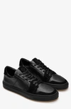 Greats Court Sneaker In Triple Black Leather