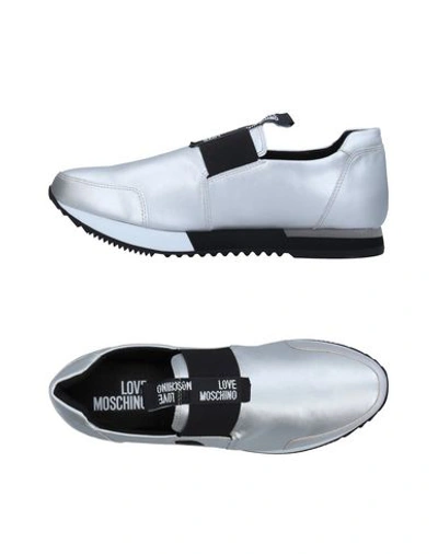 Love Moschino Sneakers In Silver