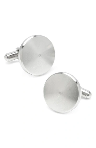 Cufflinks, Inc Radial Stainless Steel Cuff Links In Silver