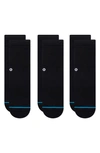 Stance Kids' Icon 3-pack Assorted Socks In Black
