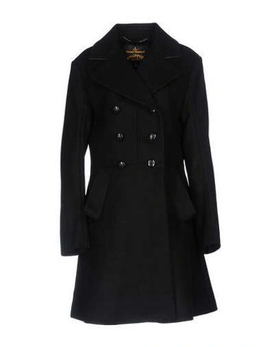 Vivienne Westwood Anglomania Coats In Black