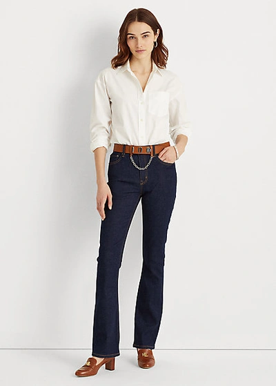 Lauren Ralph Lauren High-rise Skinny Ankle Jean In Blue