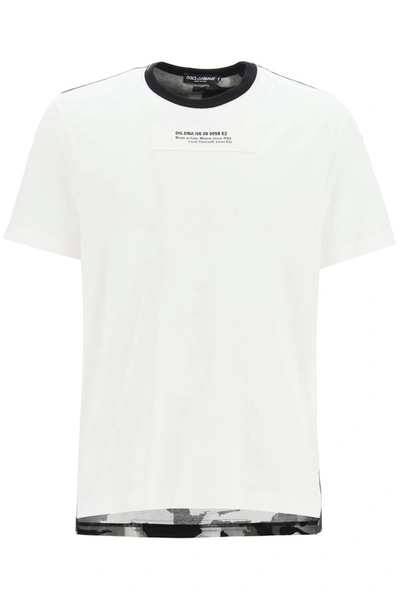 Dolce & Gabbana Camouflage Logo T-shirt In Variante Abbinata