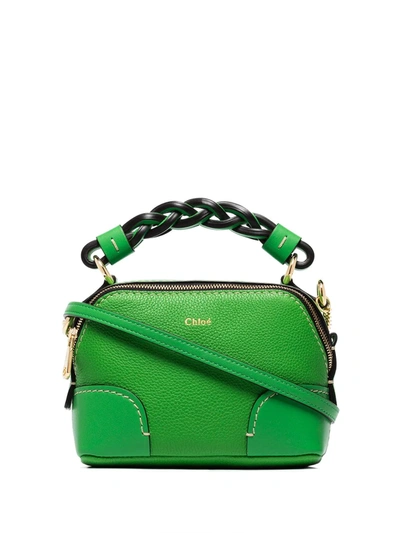 Chloe ダリア ミニ　グリーン Chloe（クロエ）の「DARIA / クロコダイル型押し＆シャイニーカーフ