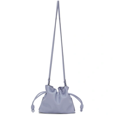 Loewe Flamenco Drawstring Knot Clutch Bag In 6245 Blue Lilac | ModeSens