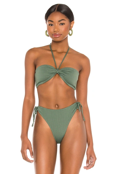 Tropic Of C Savanna Bikini Top In Slate
