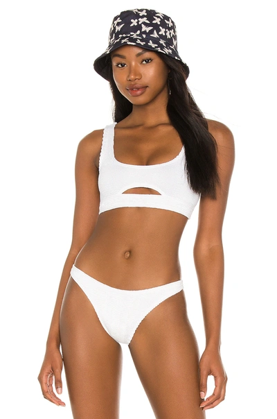 Bond Eye Sasha Crop Bikini Top In Optic White