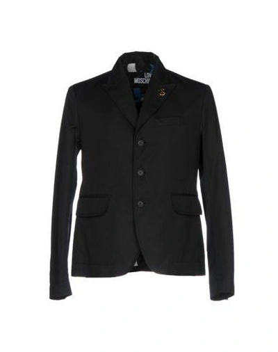 Love Moschino Blazers In Black