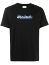 Woolrich Double Logo-print Cotton T-shirt In Black