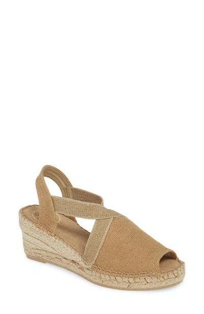 Toni Pons Breda Sandal In Tobacco Fabric