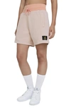 Jordan Flight Women's Fleece Shorts In Particle Beige,apricot Agate