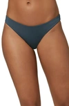 O'neill Flamenco Saltwater Solid Bikini Bottoms In Slate