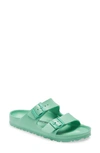 Birkenstock Essentials Arizona Waterproof Slide Sandal In Bold Jade Rubber