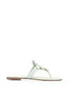 Tory Burch Miller Logo Sandals In Meadow Mist