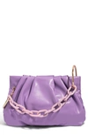 House Of Want Chill Vegan Leather Frame Clutch In Lavender