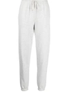 Vince Womens Light Heather Grey Essential Tapered High-rise Cotton-jersey Jogging Bottoms Xs