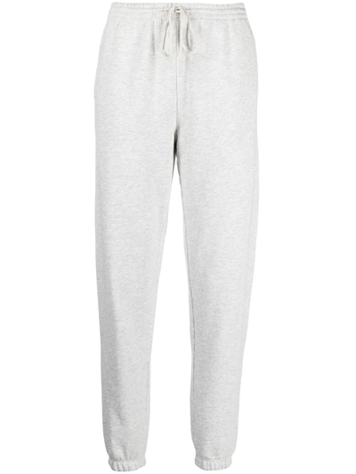 Vince Womens Light Heather Grey Essential Tapered High-rise Cotton-jersey Jogging Bottoms Xs