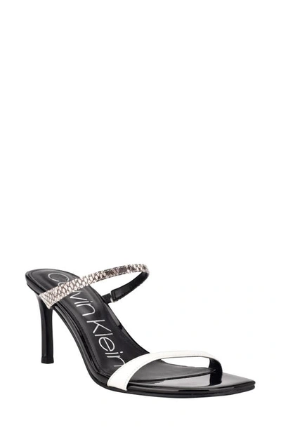 Calvin Klein Halena Slide Sandal In Whmll