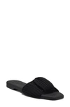 Vince Camuto Women's Skylinna Washable Knit Slide Sandals Women's Shoes In Black