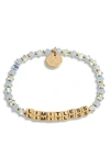 Little Words Project Limitless Stretch Bracelet In Blue Green/ Gold