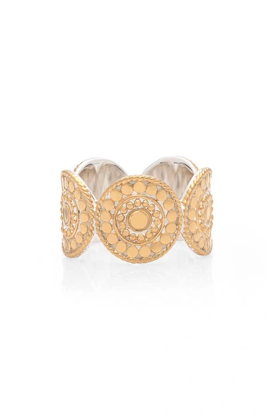 Anna Beck Beaded Multi Disc Ring In Gold