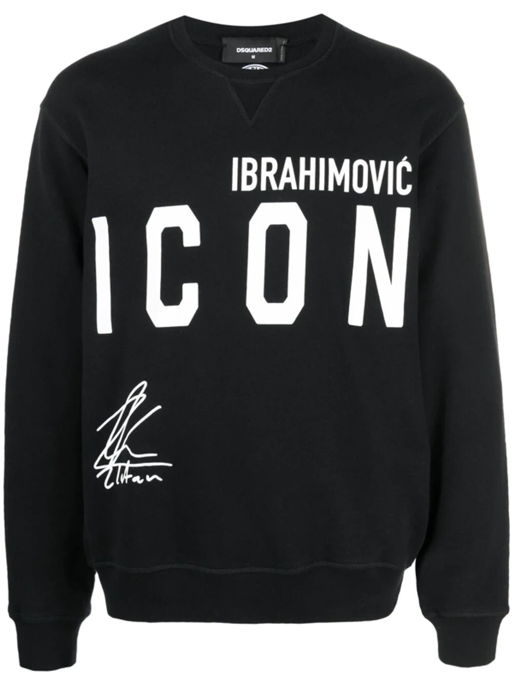 Dsquared2 Ibrahimovic Icon Print Jersey Sweatshirt In Black | ModeSens
