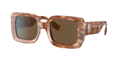 Burberry Be4327 Delilah Square-frame Acetate Sunglasses In Brown