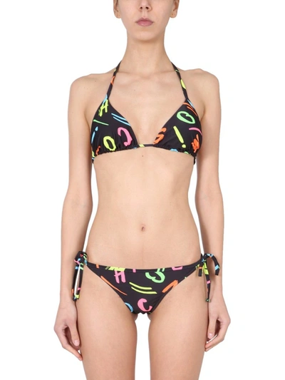 Moschino Bikini Briefs Bottom In Multicolor