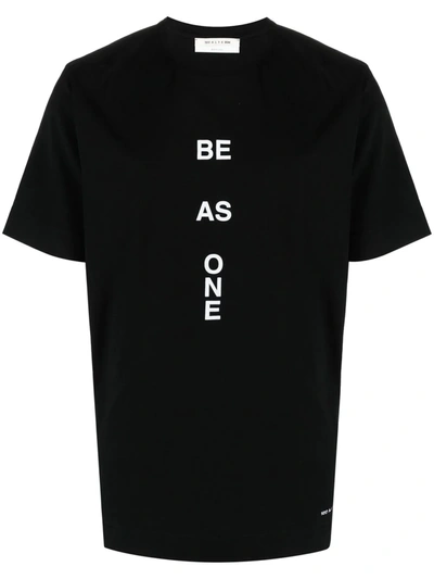 Alyx Graphic-print Cotton T-shirt In Black