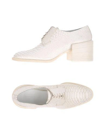 Veronique Branquinho Lace-up Shoes In White