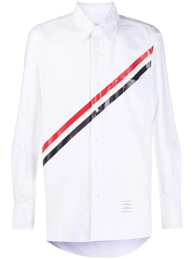 Thom Browne Men's Mwl272p06177100 White Other Materials Shirt