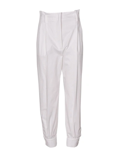 Max Mara Eburnea Trousers In White