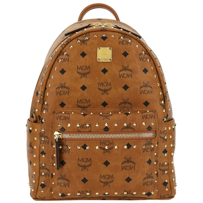 Mcm Women's Rucksack Backpack Travel In Brown