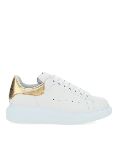 Alexander Mcqueen Oversize Smooth Leather Sneakers In White