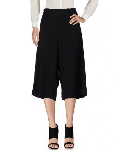 Y's Cropped Pants & Culottes In Black