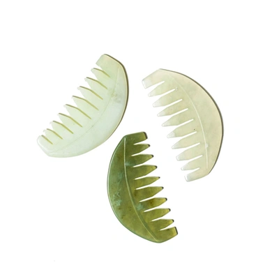 Act+acre Scalp Gua Sha Comb In Light Green