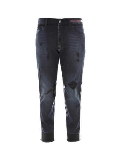 Dolce & Gabbana Cropped Jeans In Blue