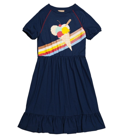 gucci ice cream dress Gucci Cream w Yellow Crystal Embellished Tri-Clasp Long Sleeve Dress NWT