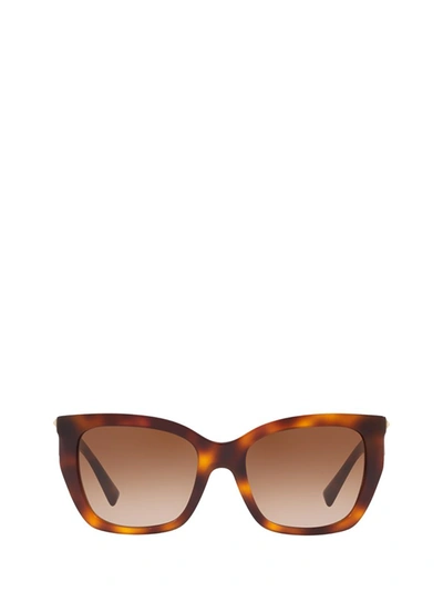 Valentino Eyewear Square Frame Sunglasses In Brown