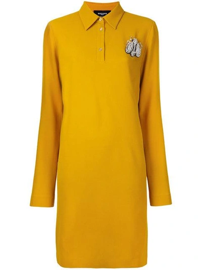 Rochas Studded Insect Shirt Dress