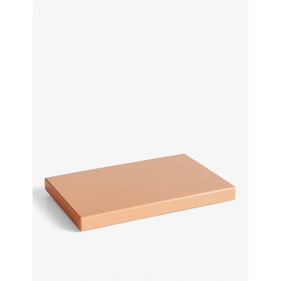 Hay Rectangular Plastic Chopping Board 2.5cm X 30cm In Peach