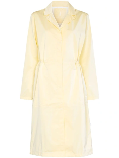 Rains String Concealed Fastening Trench Coat In Pearl