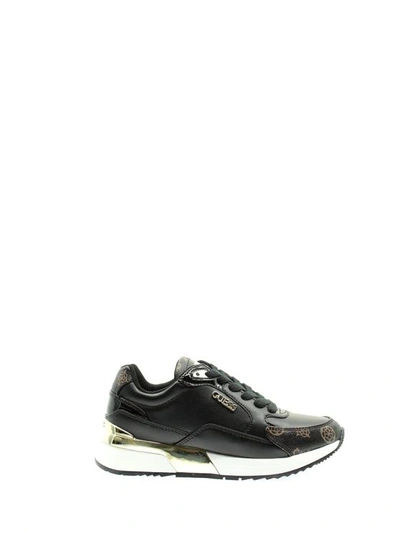 Guess Women's Black Leather Sneakers