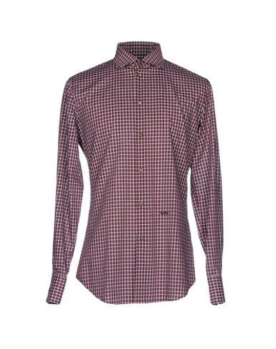 Dsquared2 Shirts In Maroon