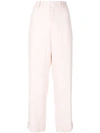 Chloé Cropped Tailored Trousers In Pink