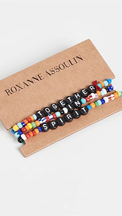 Roxanne Assoulin Together In Spirit Camp Bracelets In Multi